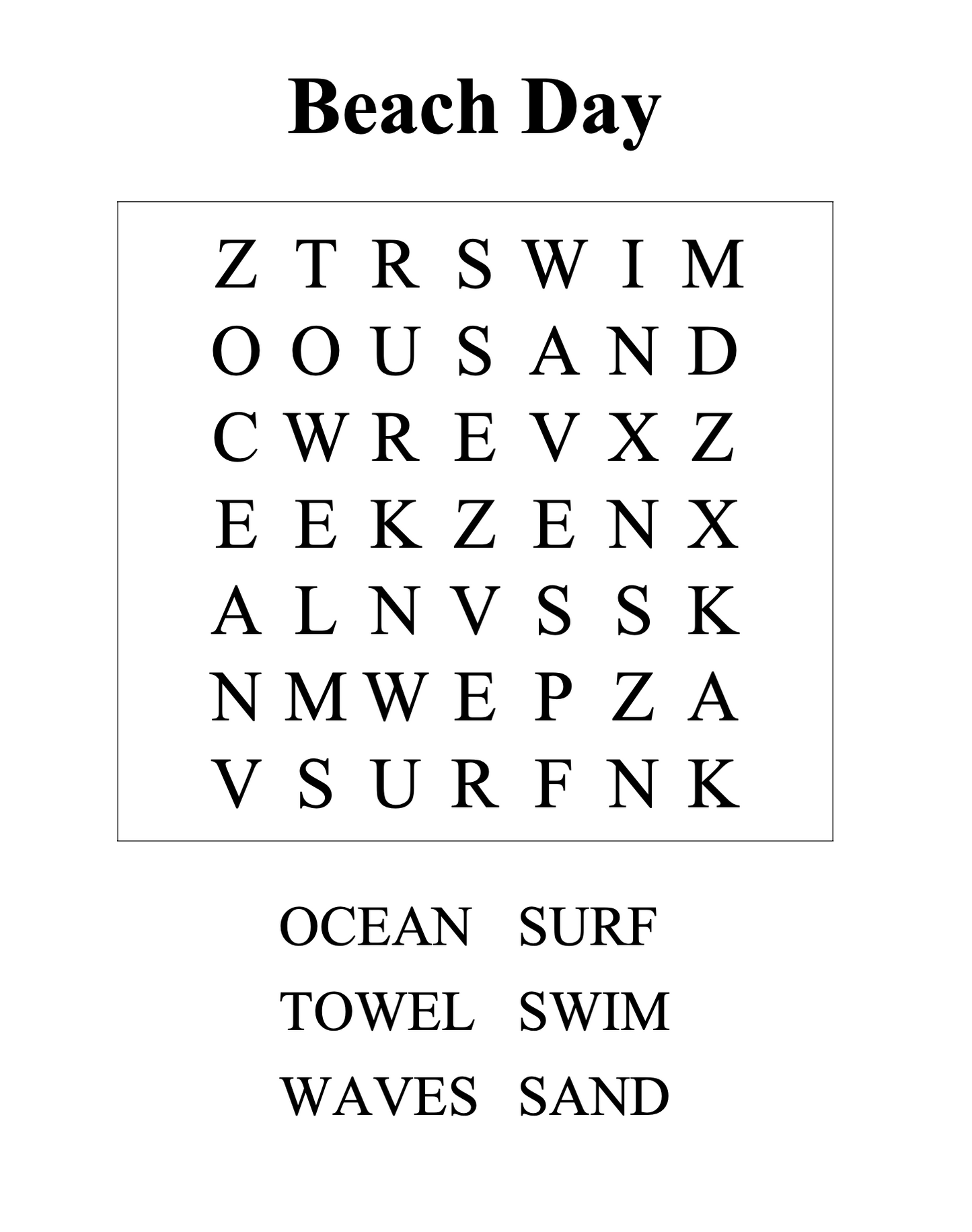 50 Word Search Puzzles | Download & Print