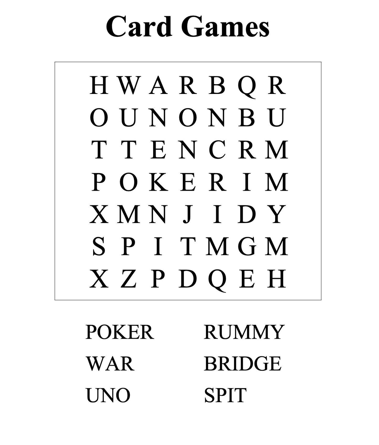 50 Word Search Puzzles | Download & Print