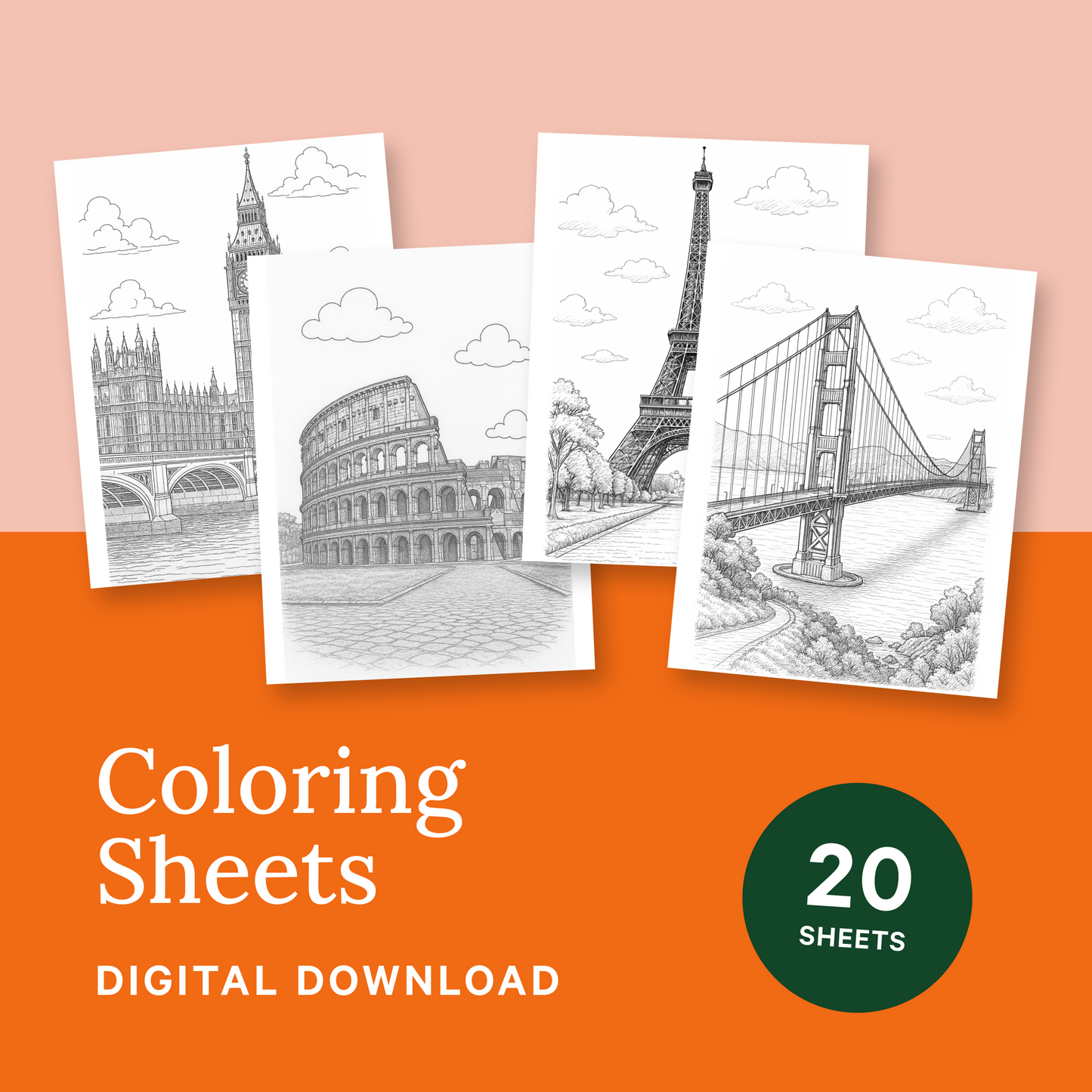 20 Coloring Sheets | Download & Print