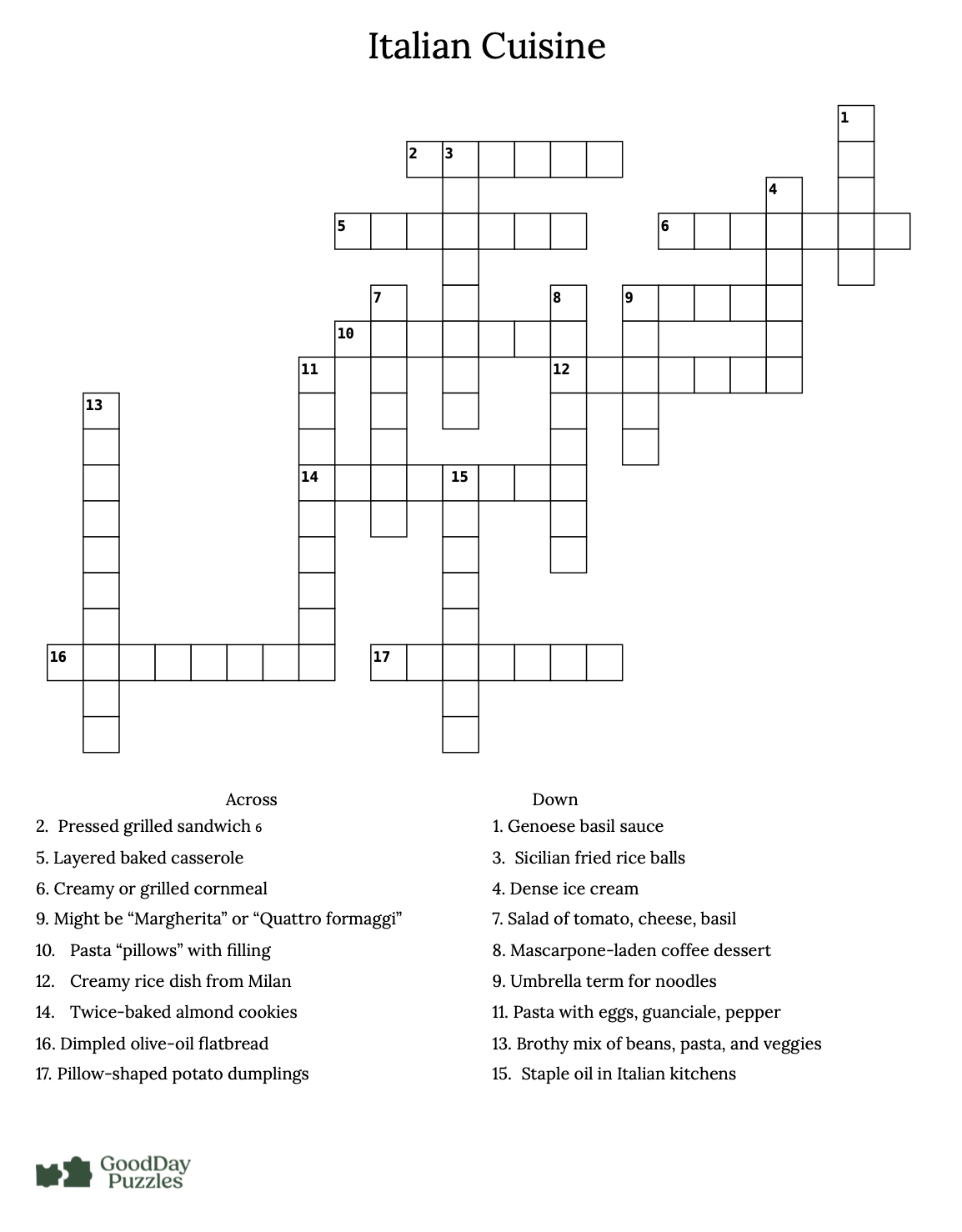 25 crossword puzzles | download & print – goodday puzzles