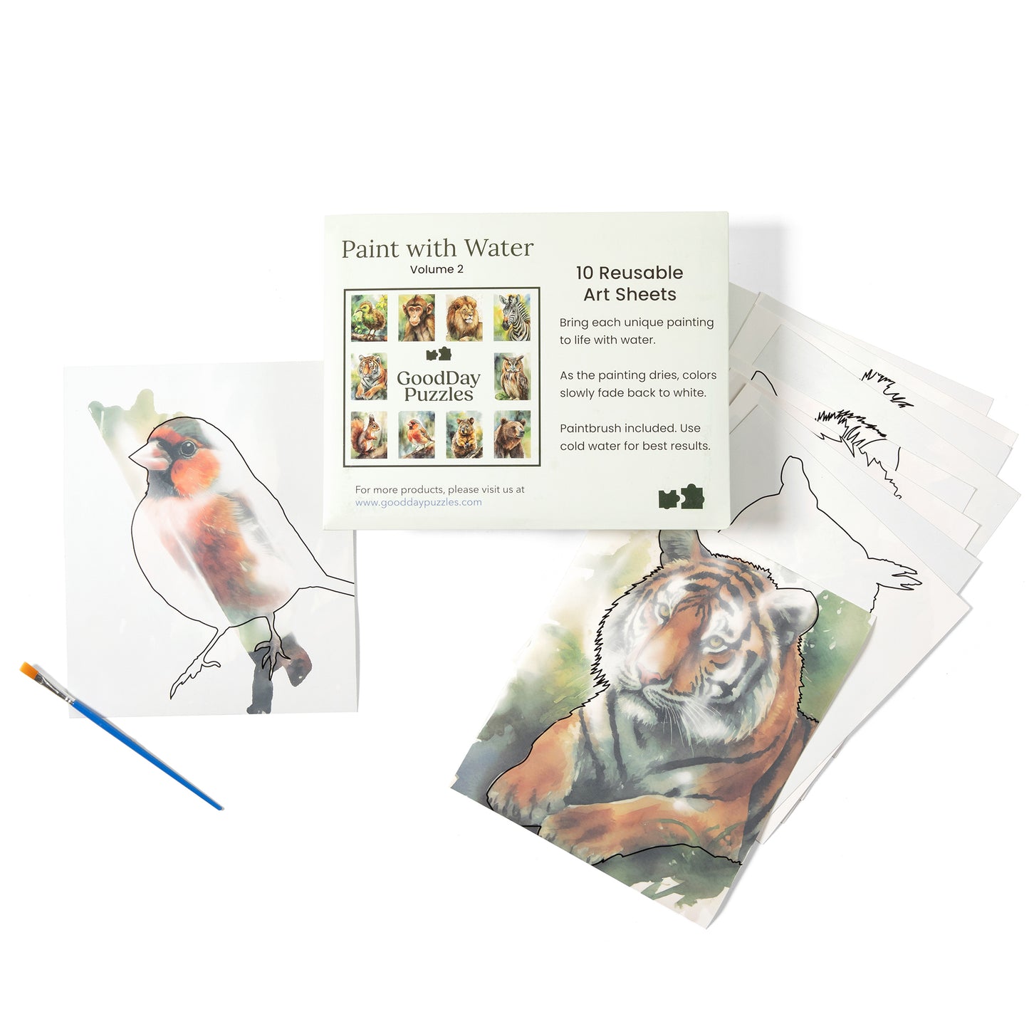 Paint with Water -  Amazing Animals