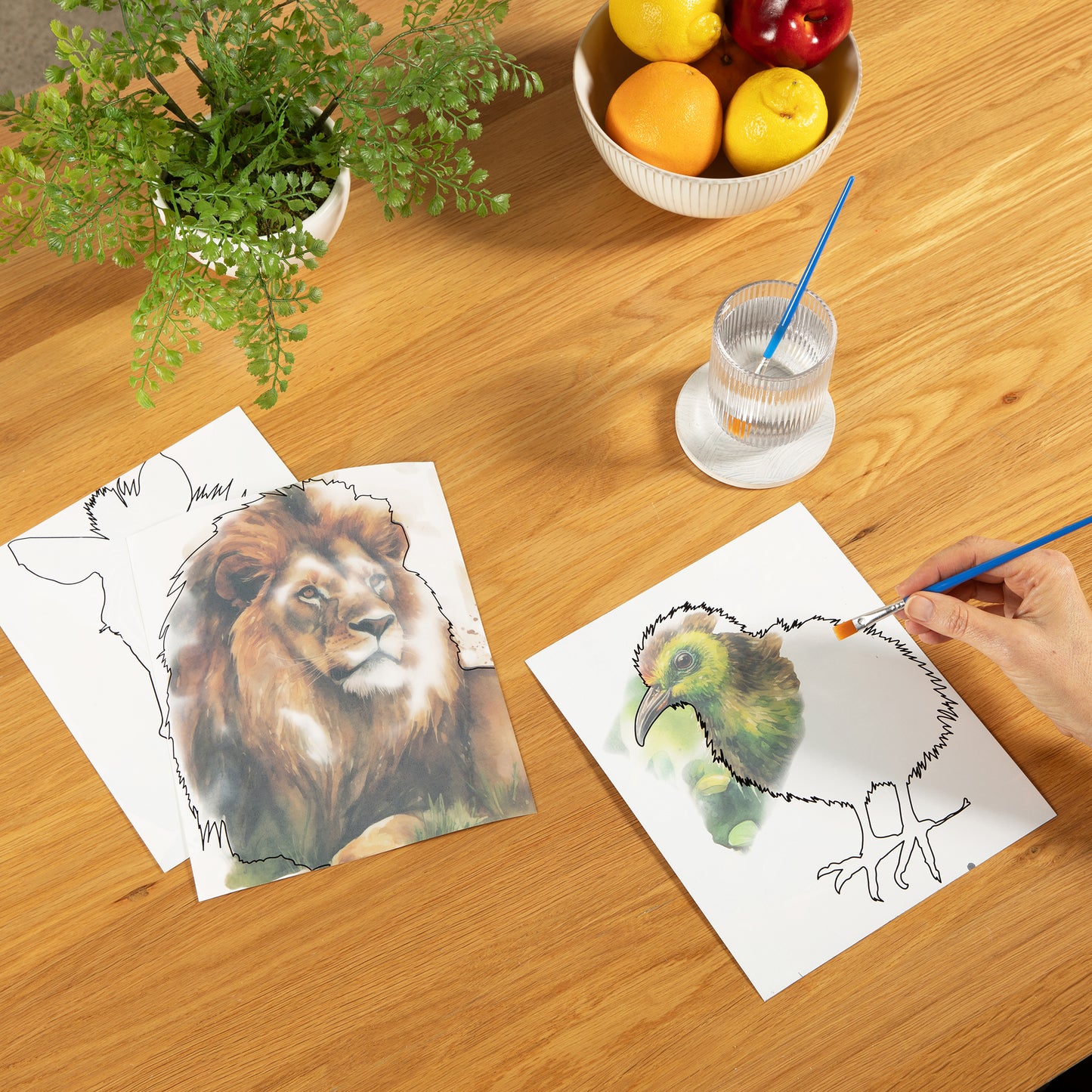 Paint with Water -  Amazing Animals